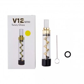 V12 Mini Twisty Glass Blunt for Dry Herbs