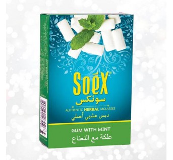 SoeX Gum with mint Herbal Molasses