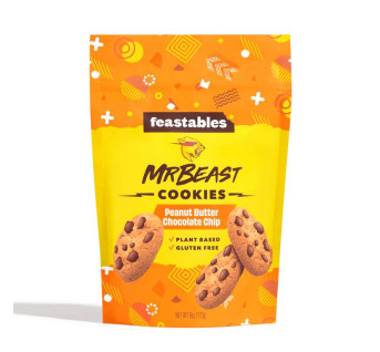 Feastables MrBeast Deez Nutz Peanut Butter Milk Chocolate Bar, 2.1 oz (60g), 1 Bar
