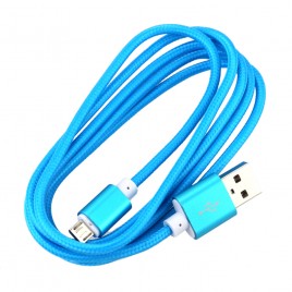 1.5m colorful nylon braided round usb cable
