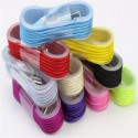 1.5m colorful nylon braided round usb cable Iphone